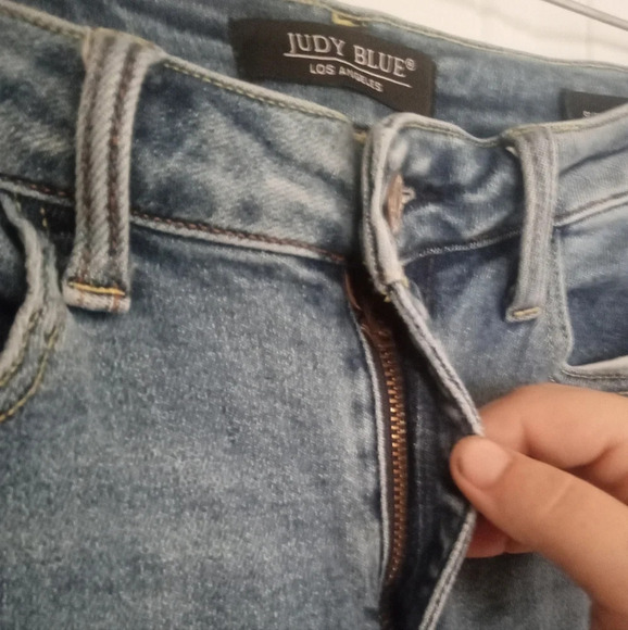 Judy Blue Jonesborough High Slim Fit Medium Wash Jeans High Rise Size 7 28 - Picture 12 of 13